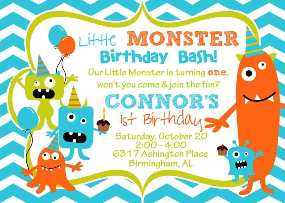 Monster Birthday Invitations
 FREE Monster Birthday Invitations – FREE Printable