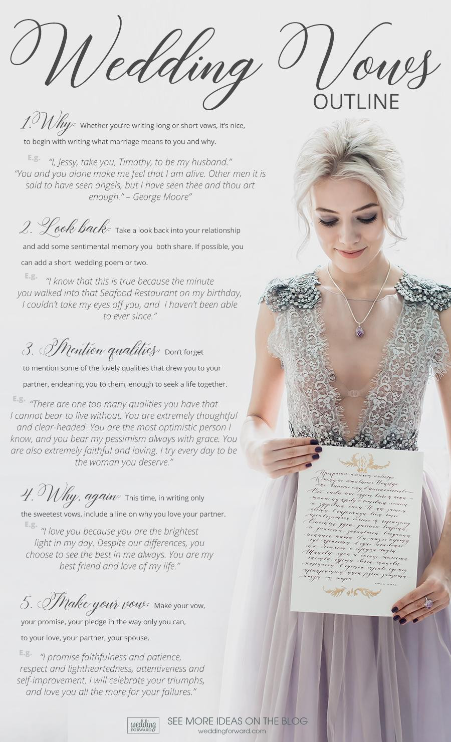 Most Romantic Wedding Vows
 59 Wedding Vows For Her Examples And Outline