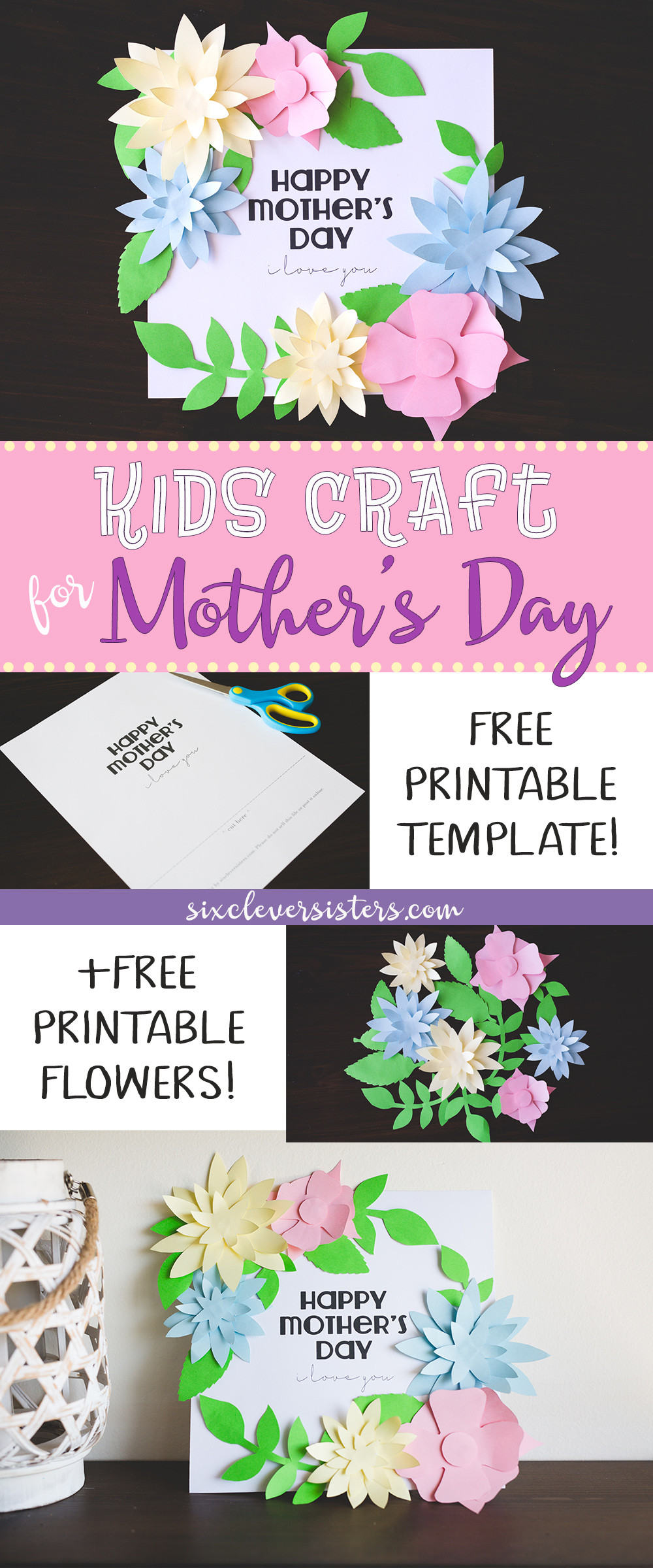 Mother Day Craft Ideas For Toddlers
 Mother s Day Crafts for Kids Free Printable Templates