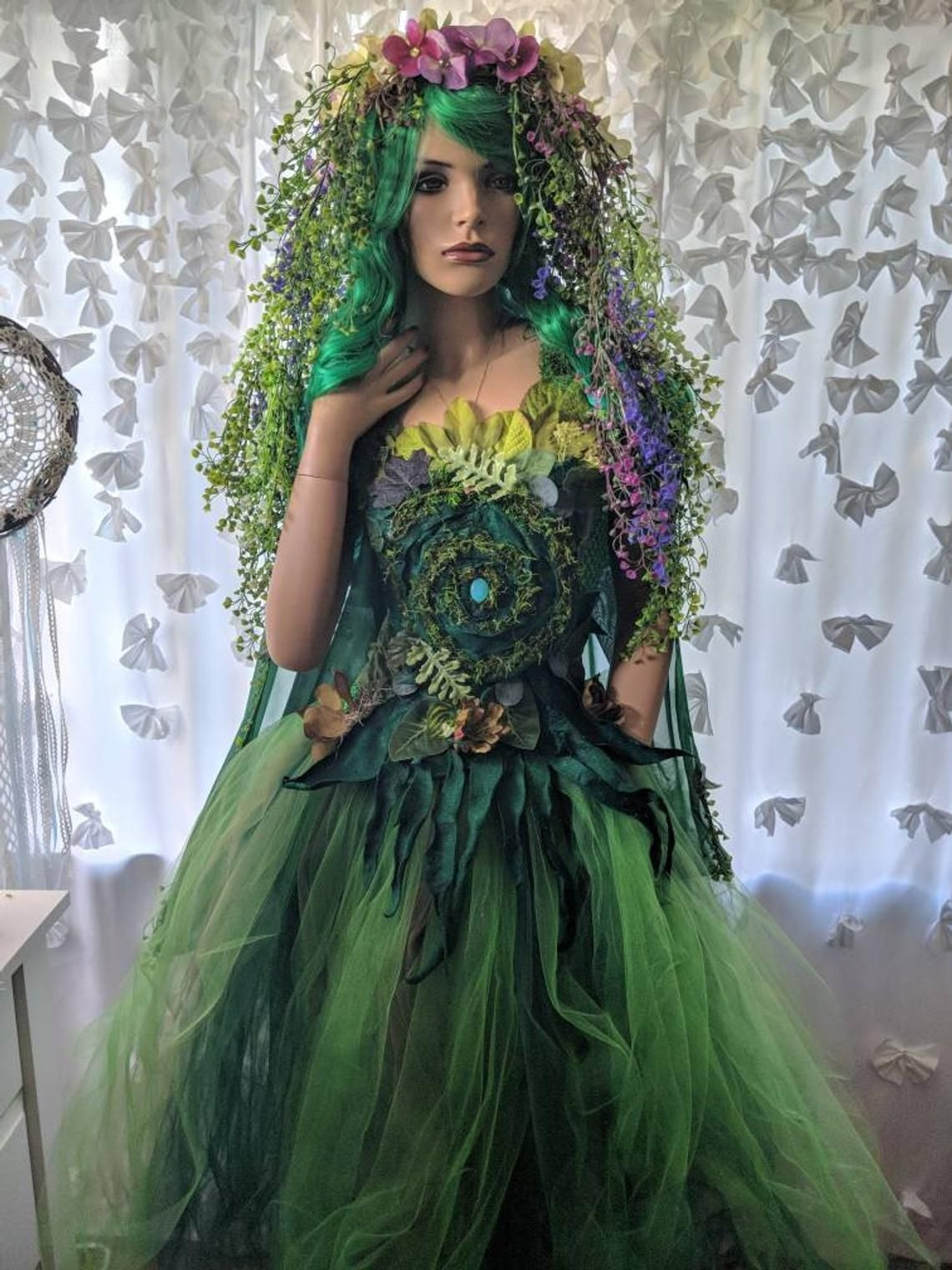 Mother Nature Costume DIY
 Tafiti mother nature costume dress Earth goddess Gaia