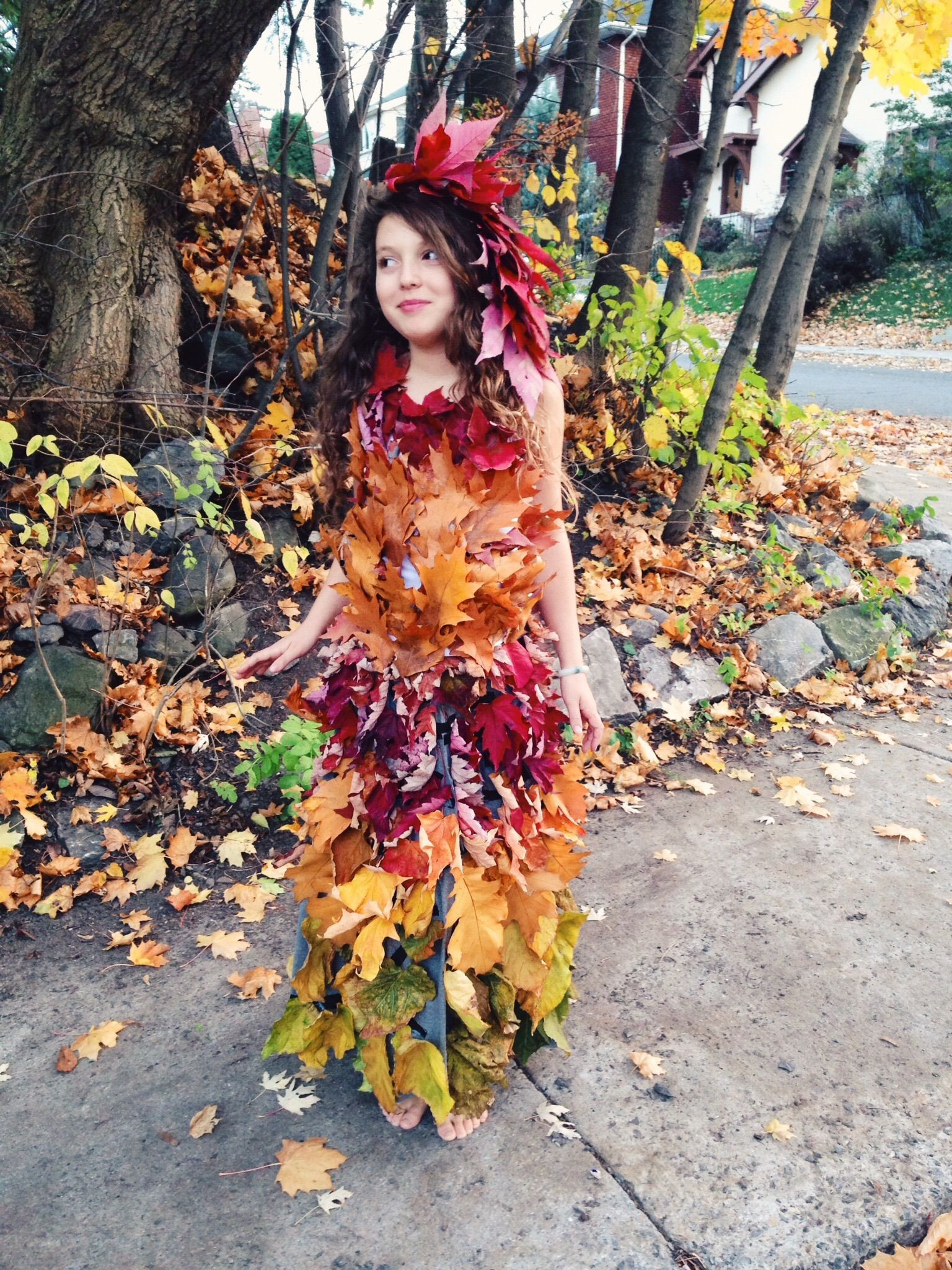 Mother Nature Costume DIY
 Make Your Own Mother Nature Leaf Dress A postable Zero