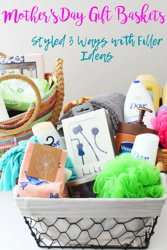 Mother'S Day Gift Basket Ideas
 Mother s Day Gift Basket Styled 3 Ways With Filler Ideas