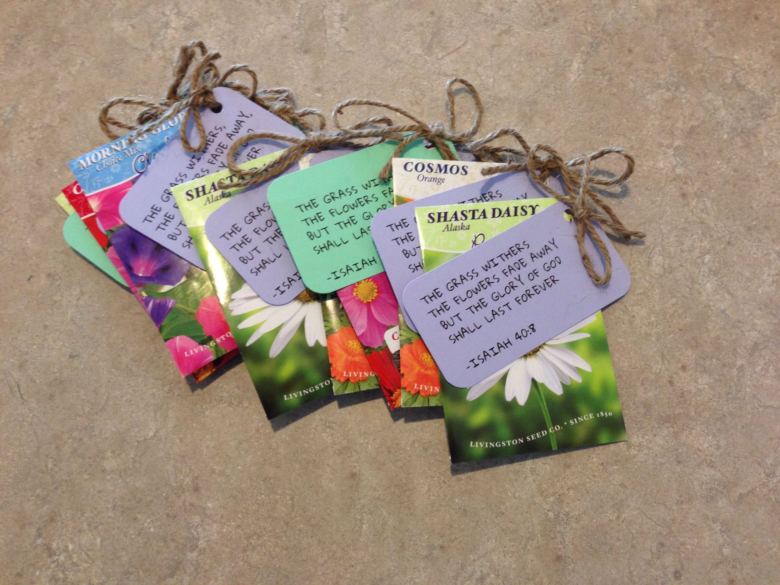 Mother'S Day Gift Ideas For Church Ladies
 Seeds with bible verse tags Spring t ideas