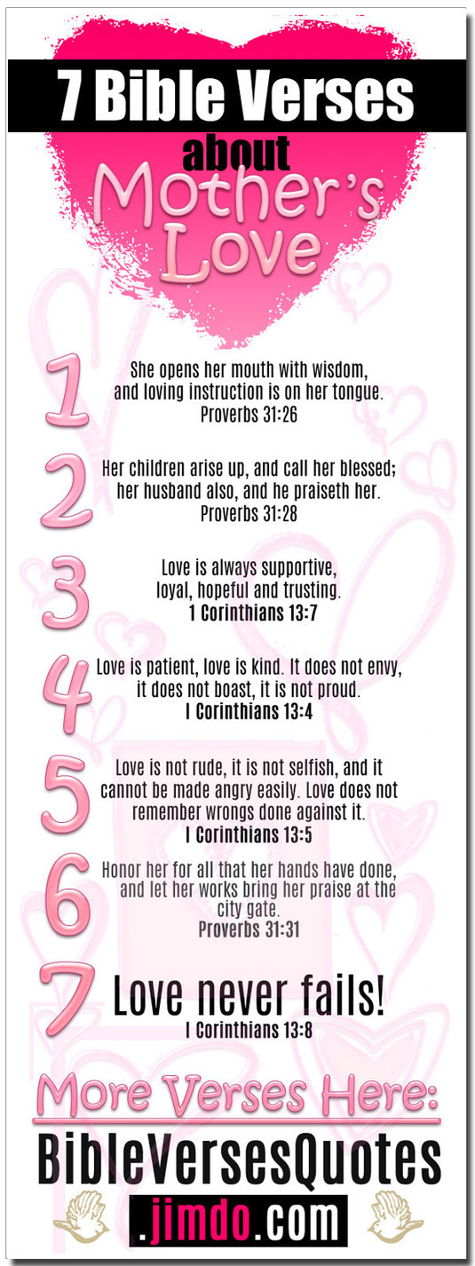 Motherhood Bible Quotes
 Bible Quotes About Mothers Love QuotesGram
