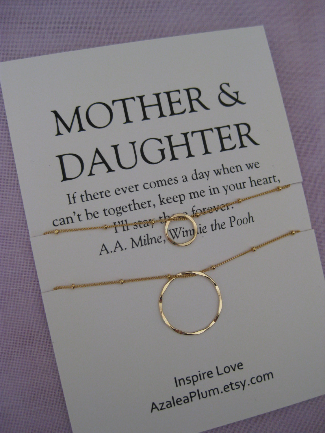 Mothers Birthday Gift Ideas
 Mom MOTHER Daughter Jewelry 50th birthday Gift by AzaleaPlum