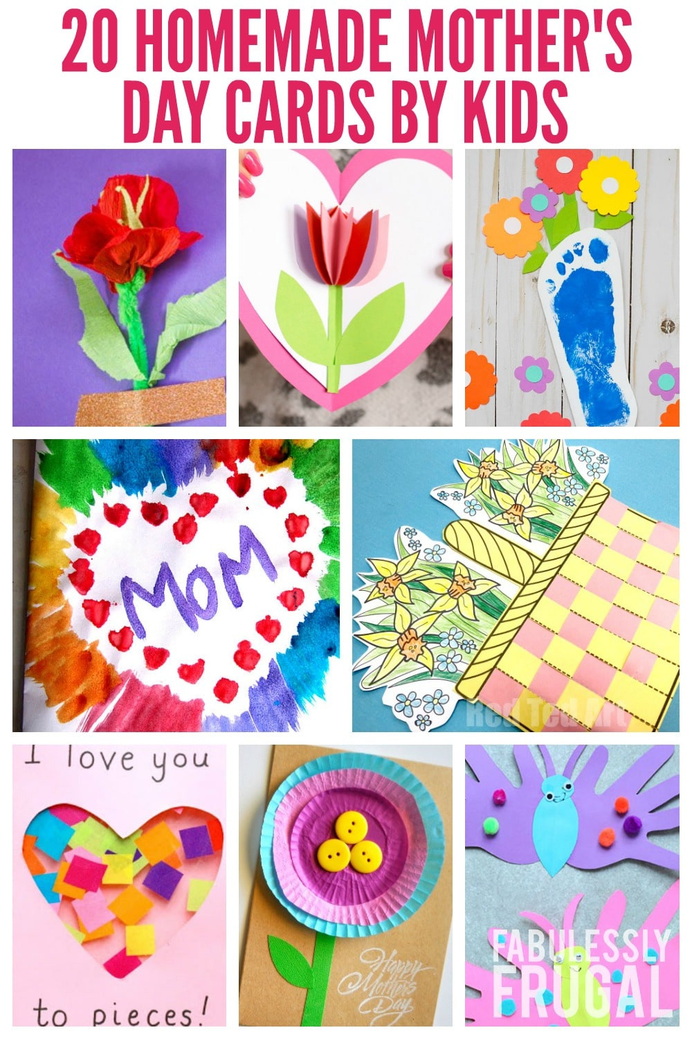Mothers Day Card Ideas To Make
 20 Easy Mother s Day Card Ideas for Kids Fabulessly Frugal