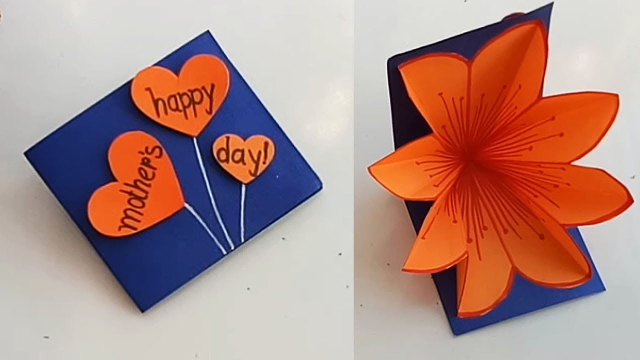 Mothers Day Card Ideas To Make
 Handmade Mother s Day card Mother s Day pop up card