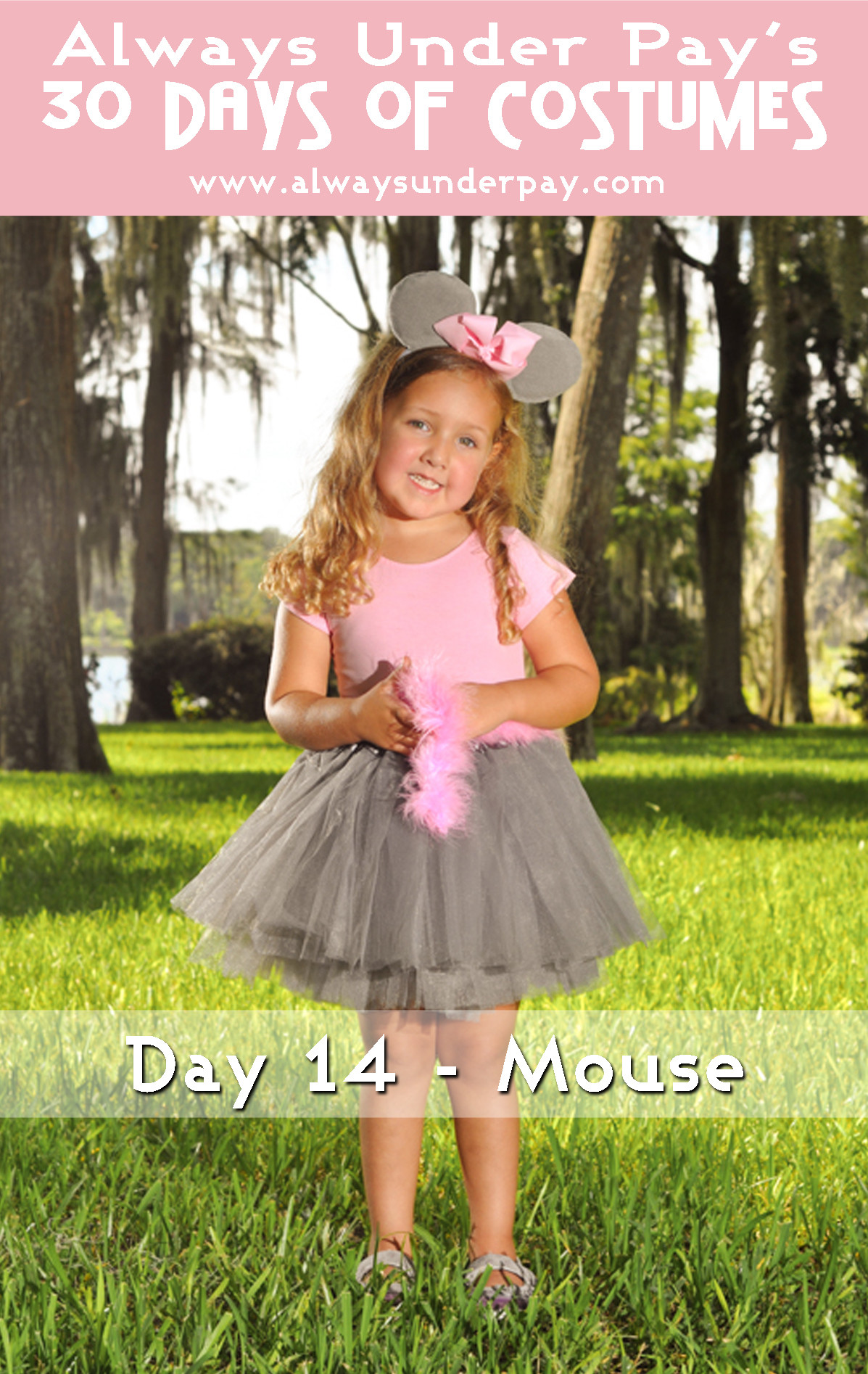 Mouse Costume DIY
 Day 14 – Mouse DIY Halloween Costume Tutorial Cheap Easy