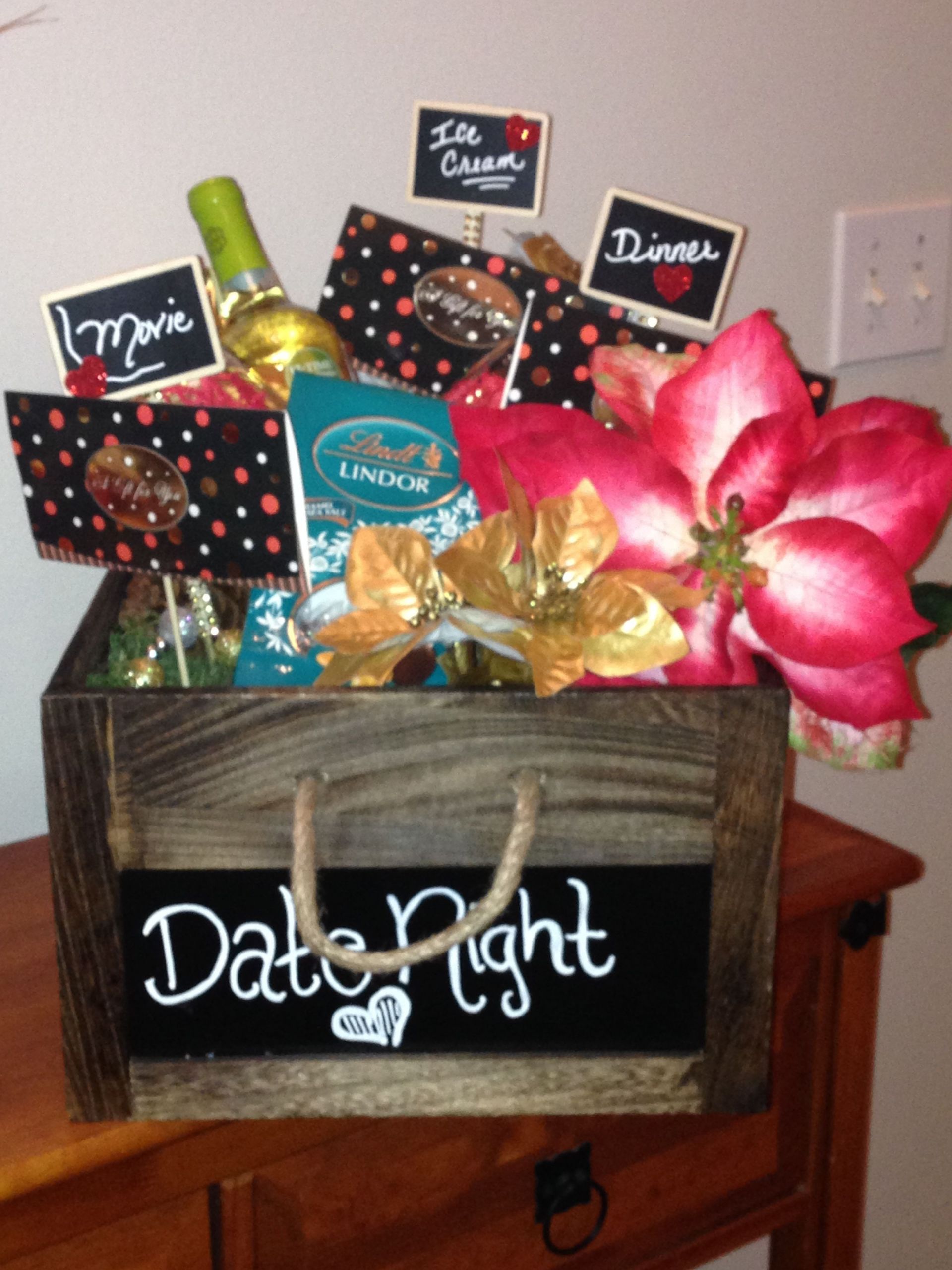Movie Date Night Gift Basket Ideas
 Date Night t basket