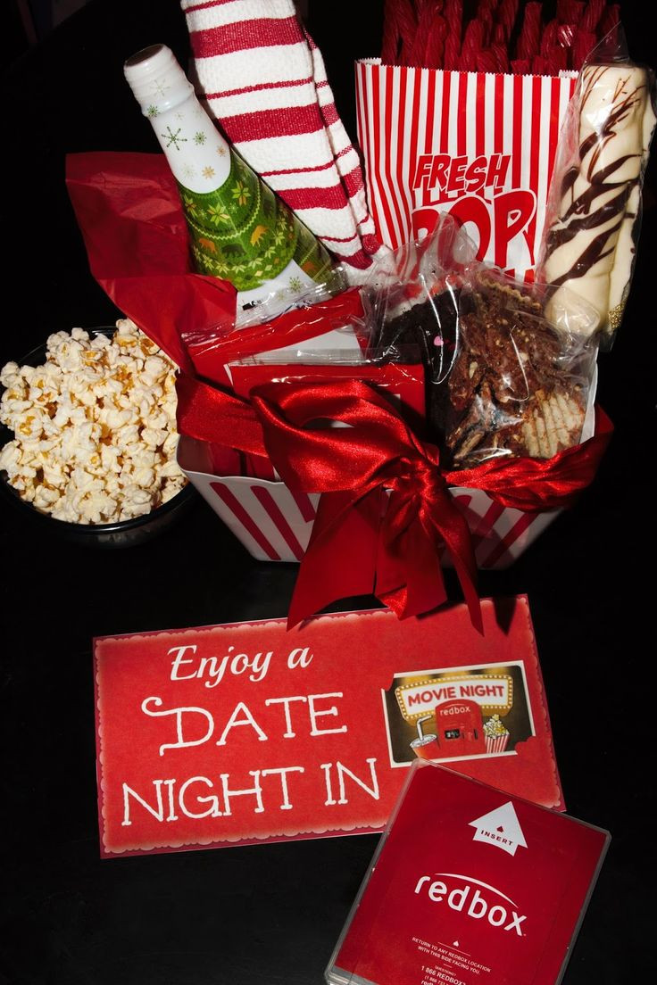 Movie Date Night Gift Basket Ideas
 DIY Date Night In Gift Basket with Redbox