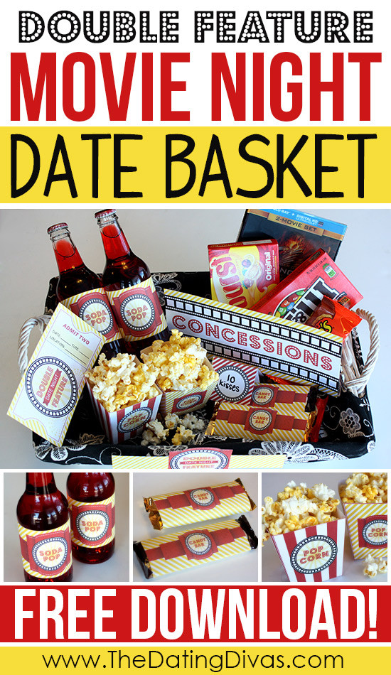 Movie Date Night Gift Basket Ideas
 Double Feature Date Night