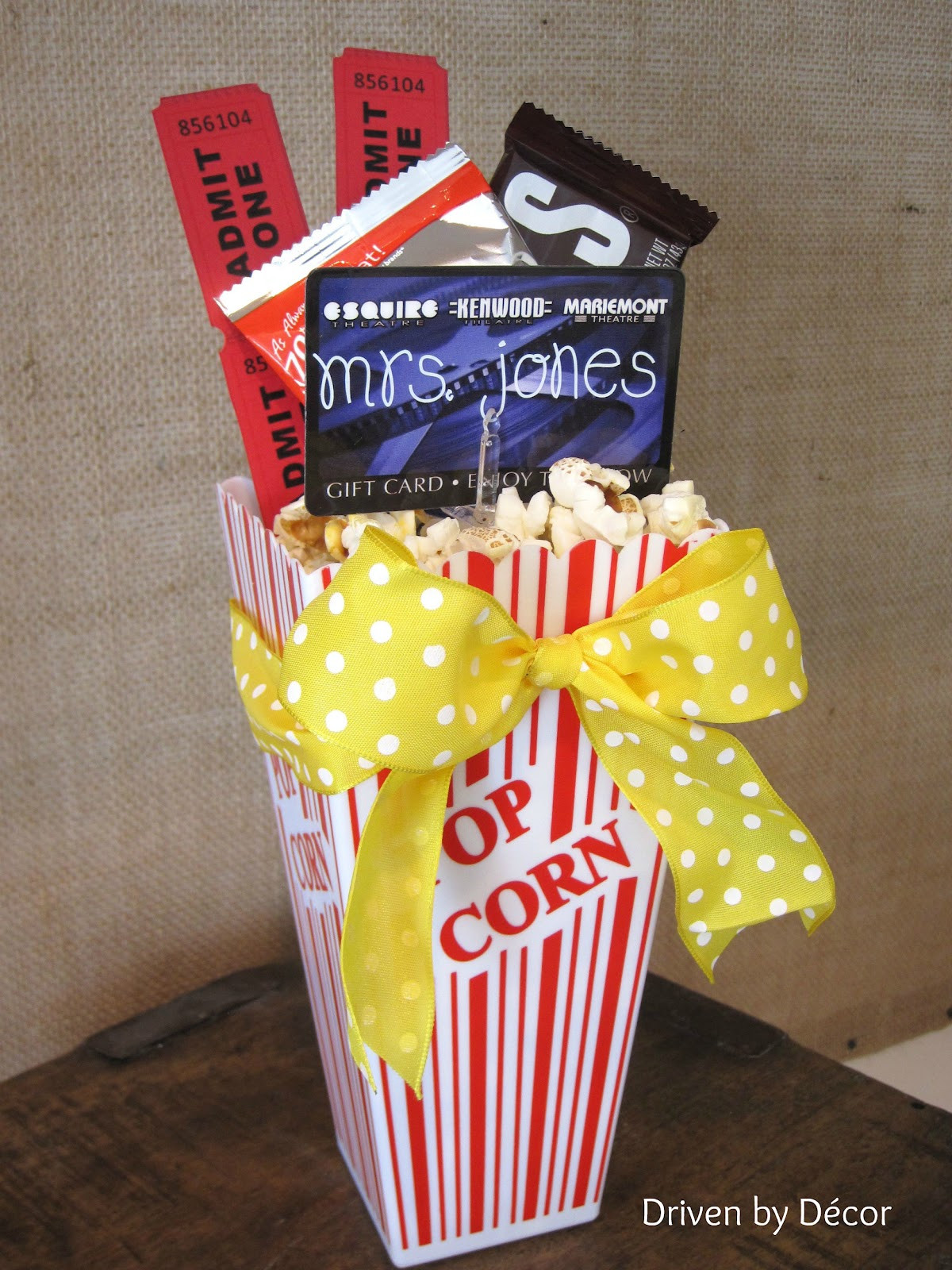 Movie Gift Card Basket Ideas
 Teacher & Graduation Gifts Simple Ways to Dress up a Gift