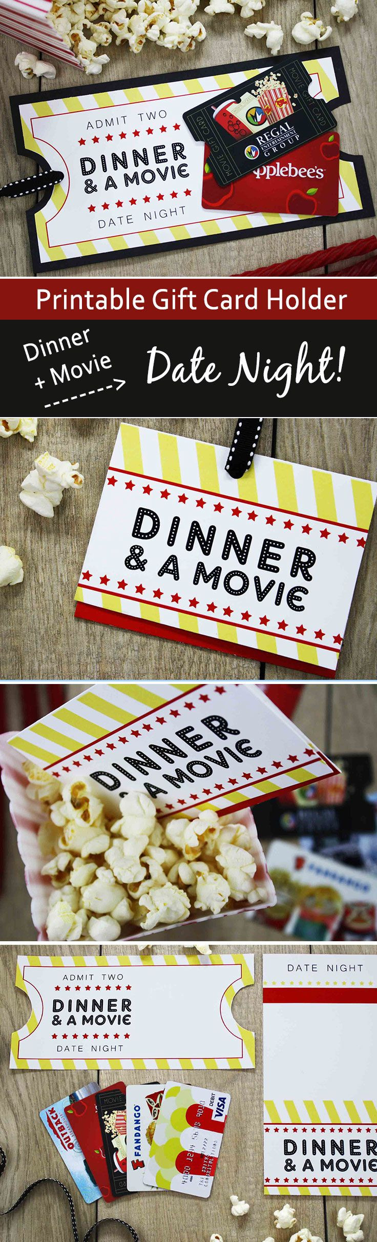 Movie Gift Card Basket Ideas
 Free Printable Give DATE NIGHT for a Wedding Gift