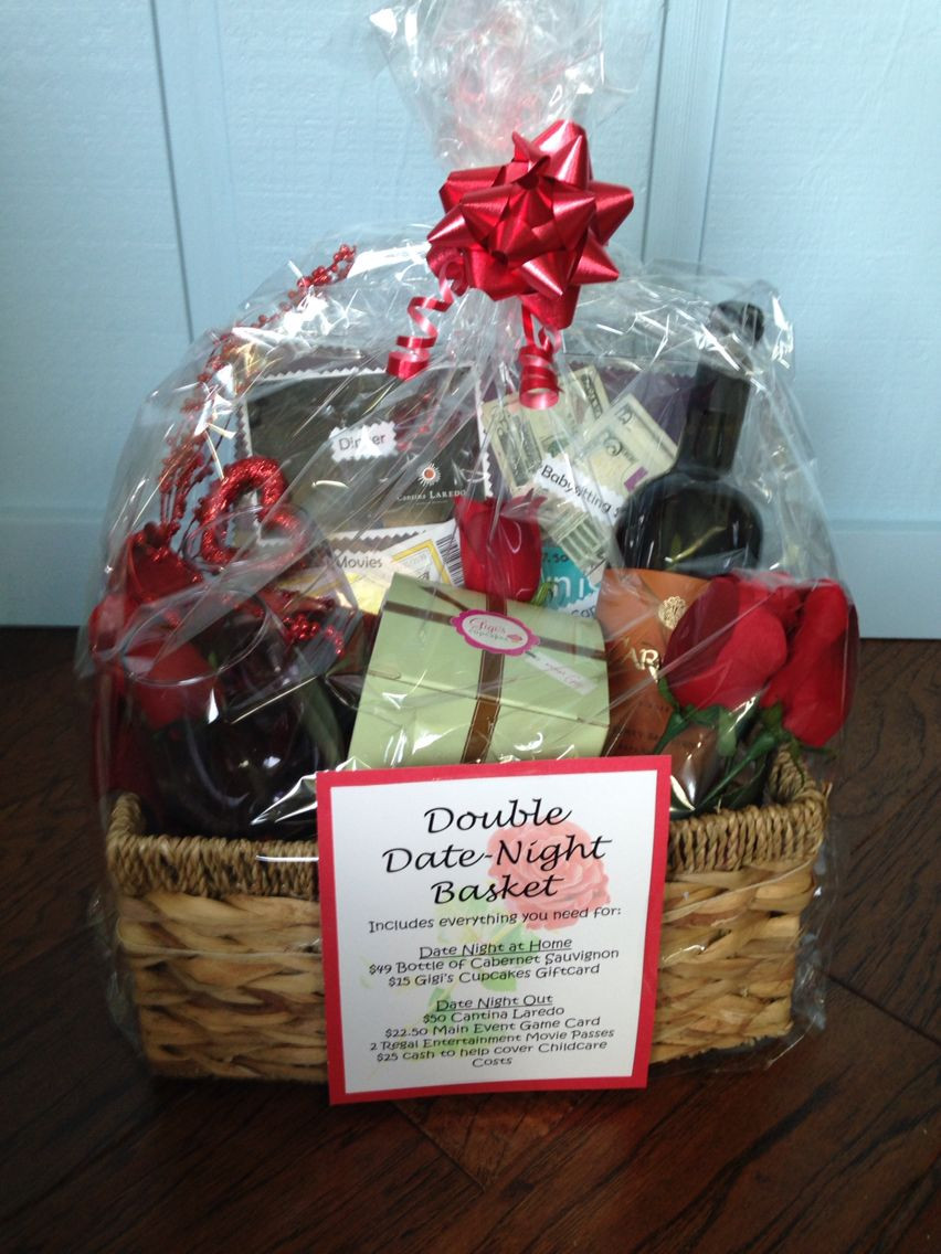 Movie Gift Card Basket Ideas
 Auction Double Date Night Basket first date night