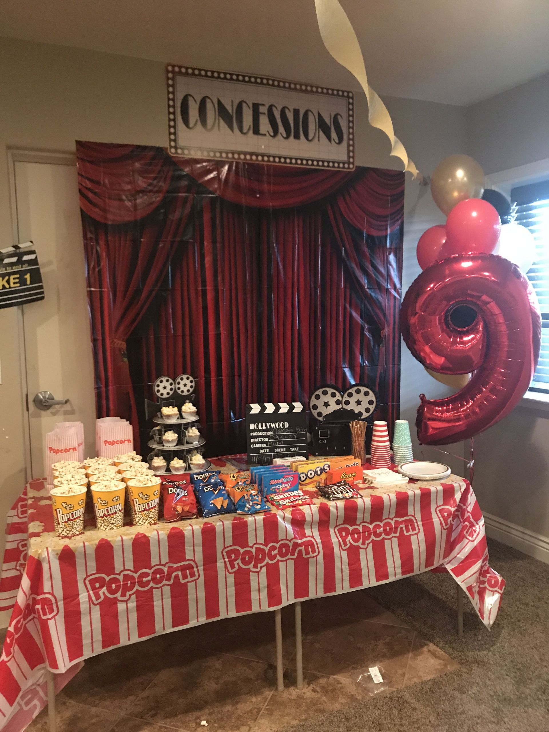 Movie Theater Birthday Party Ideas
 Oakley s home theater party