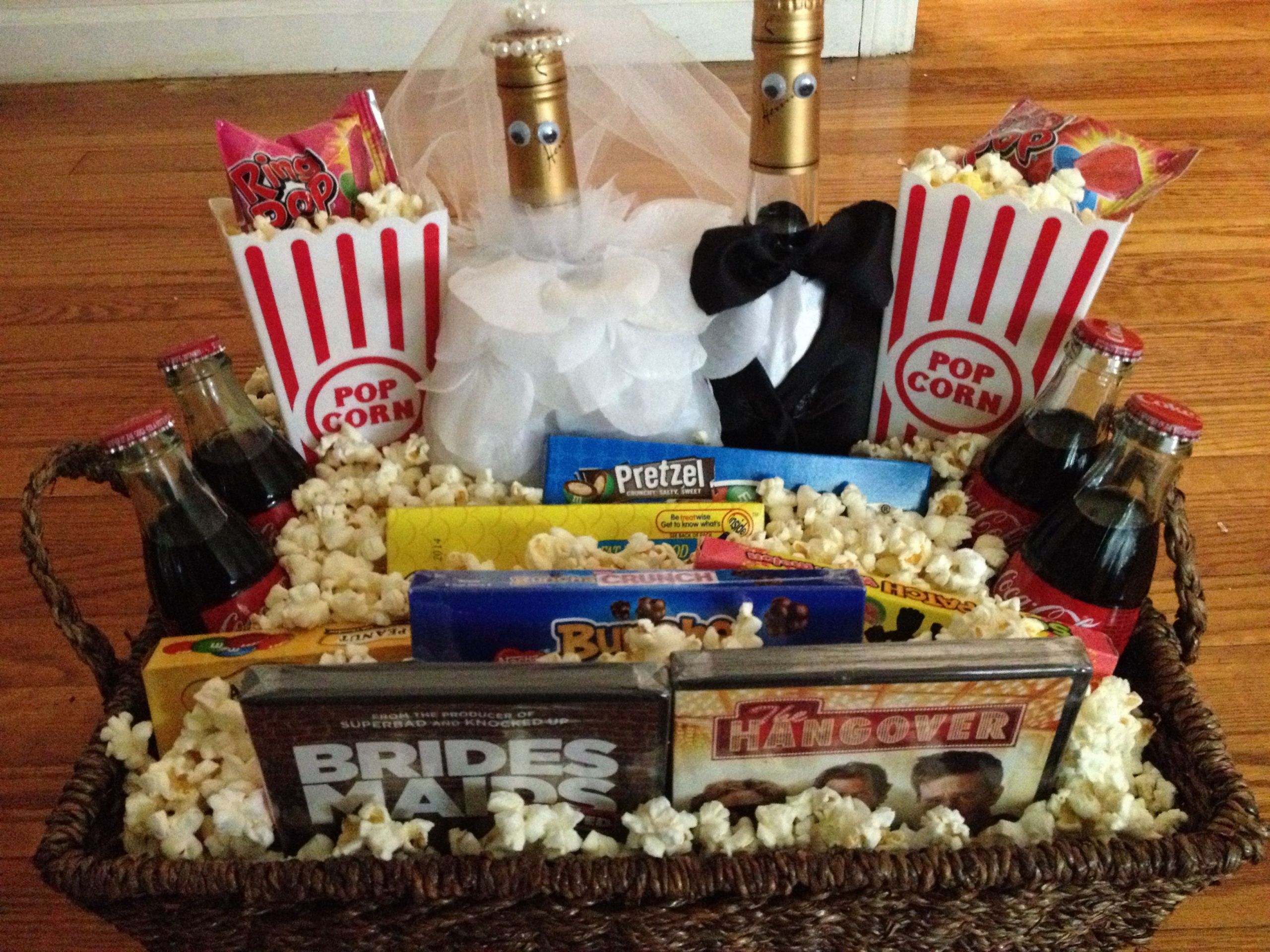 Movie Themed Gift Basket Ideas
 Engagement t I made Movie themed t basket With