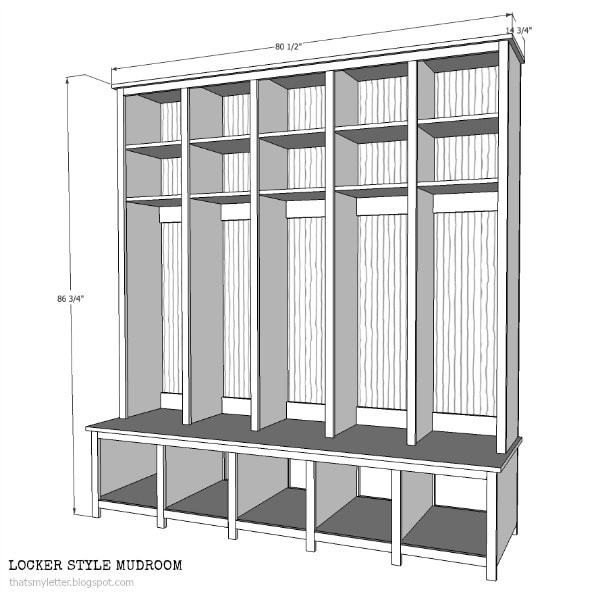 Mudroom Locker Plans DIY
 DIY Locker & Bench Units Jaime Costiglio