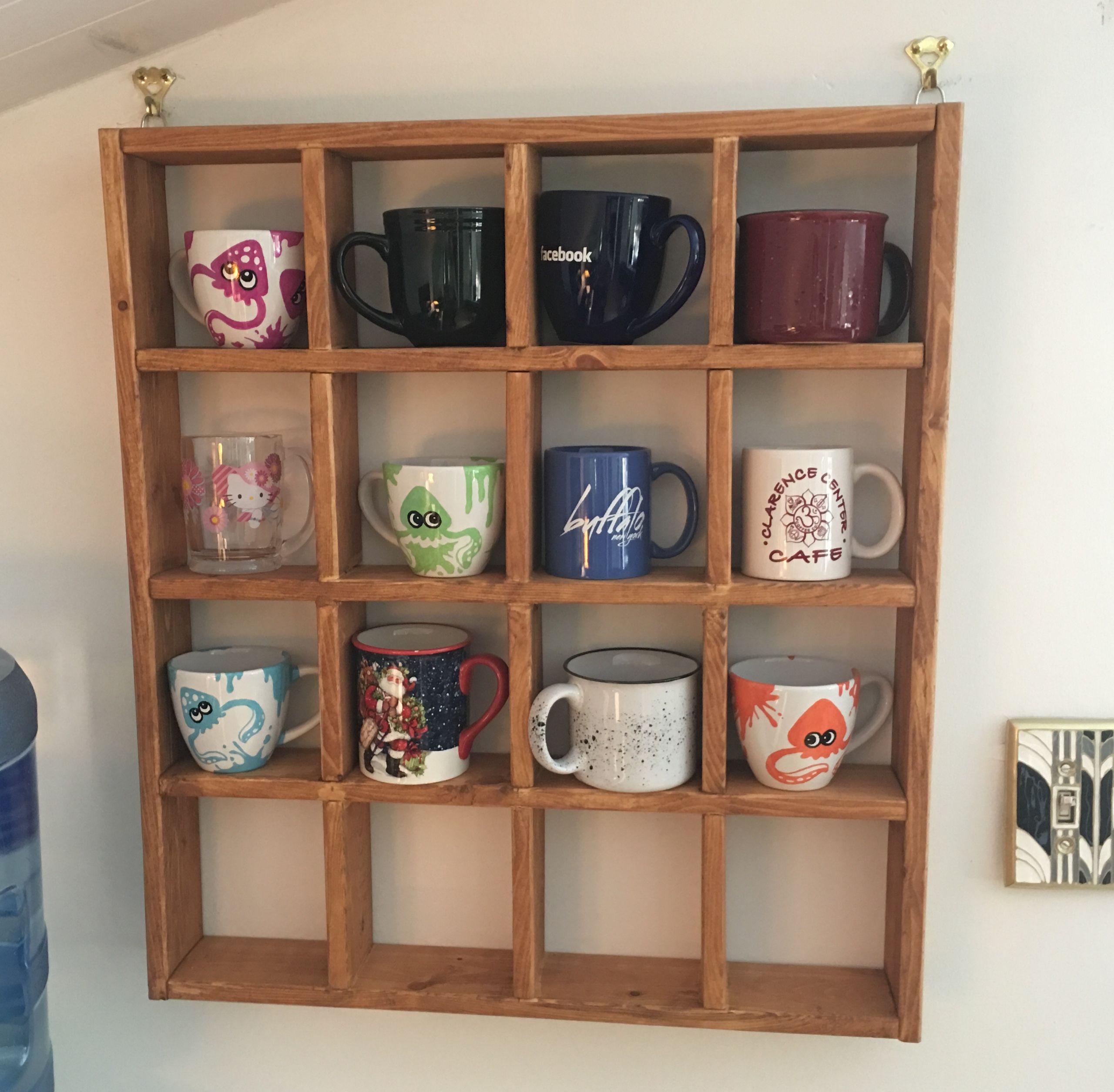 Mug Rack DIY
 Coffee Mug Rack