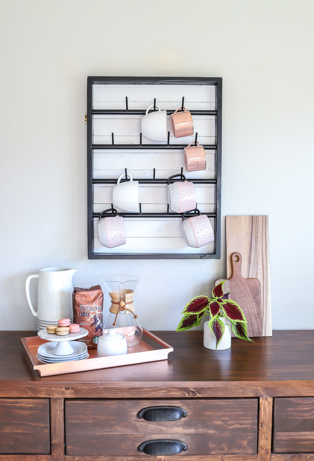 Mug Rack DIY
 How To Make A DIY Wall Mounted Coffee Mug Display Rack