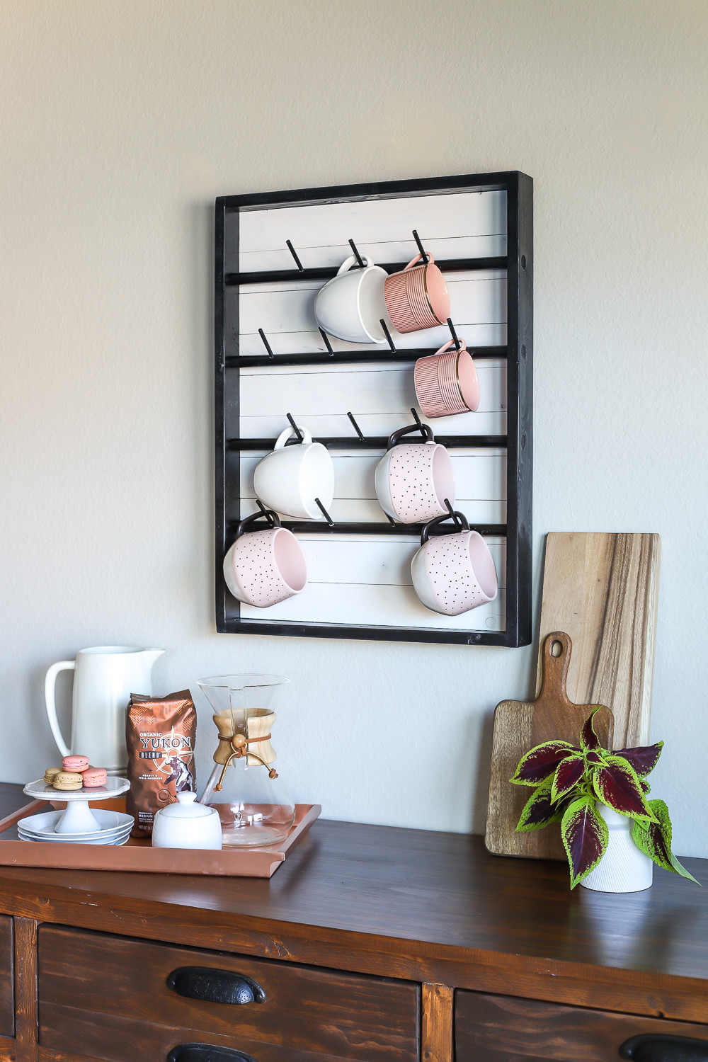 Mug Rack DIY
 How To Make A DIY Wall Mounted Coffee Mug Display Rack