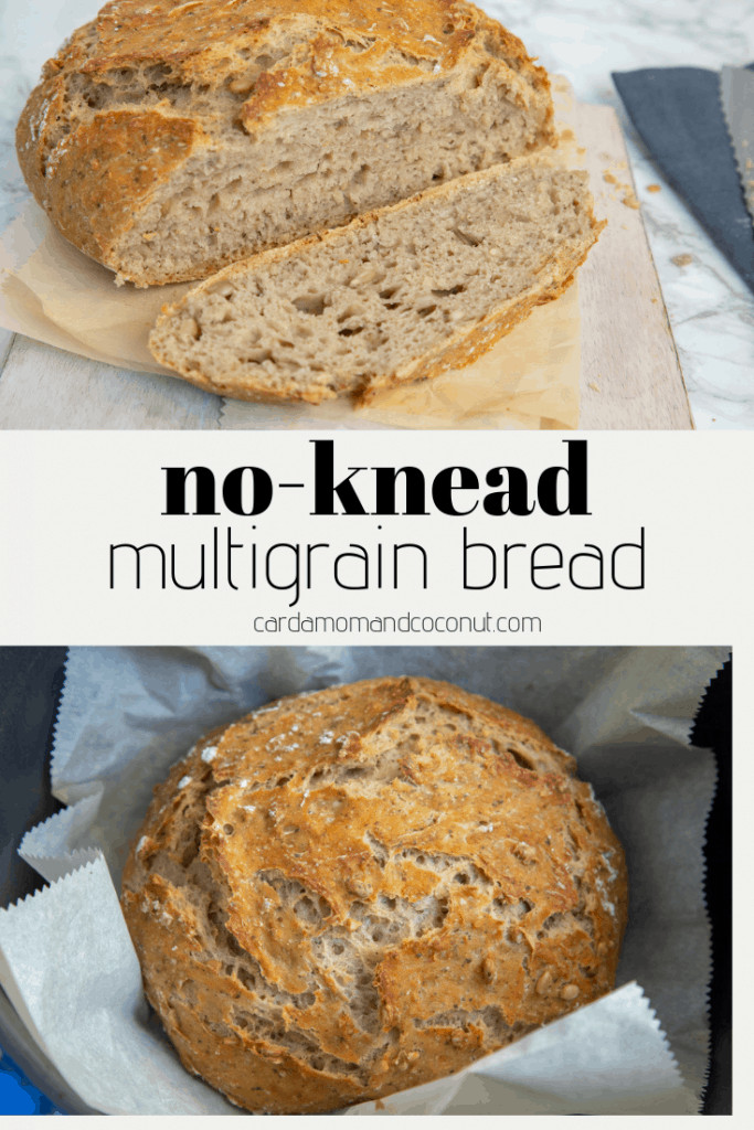 Multigrain Artisan Bread Recipe
 No Knead Multigrain Bread Recipe