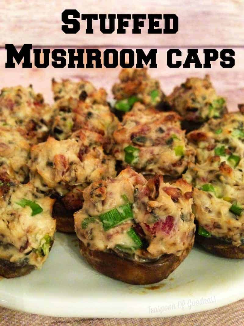 Mushrooms Caps Recipe
 Crowd Pleasing Stuffed Mushroom Caps Recipe Teaspoon
