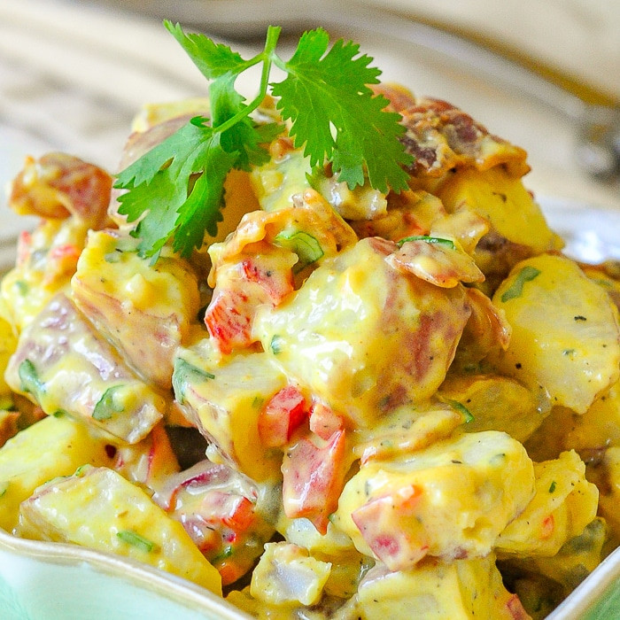 Mustard Potato Salad
 Bacon Potato Salad with Sweet Mustard Dressing a perfect