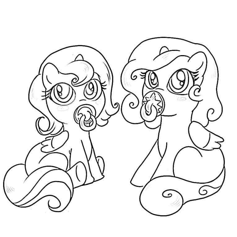 My Little Pony Baby Coloring Pages
 Kids Page My Little Pony Friendship Is Magic Baby