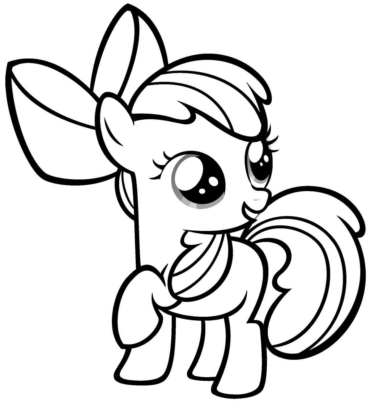 My Little Pony Baby Coloring Pages
 Free Printable My Little Pony Coloring Pages For Kids