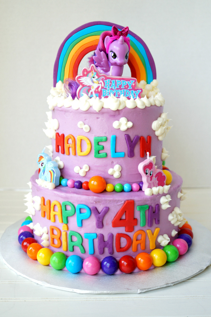 My Little Pony Birthday Cakes
 My Little Pony tiered birthday cake