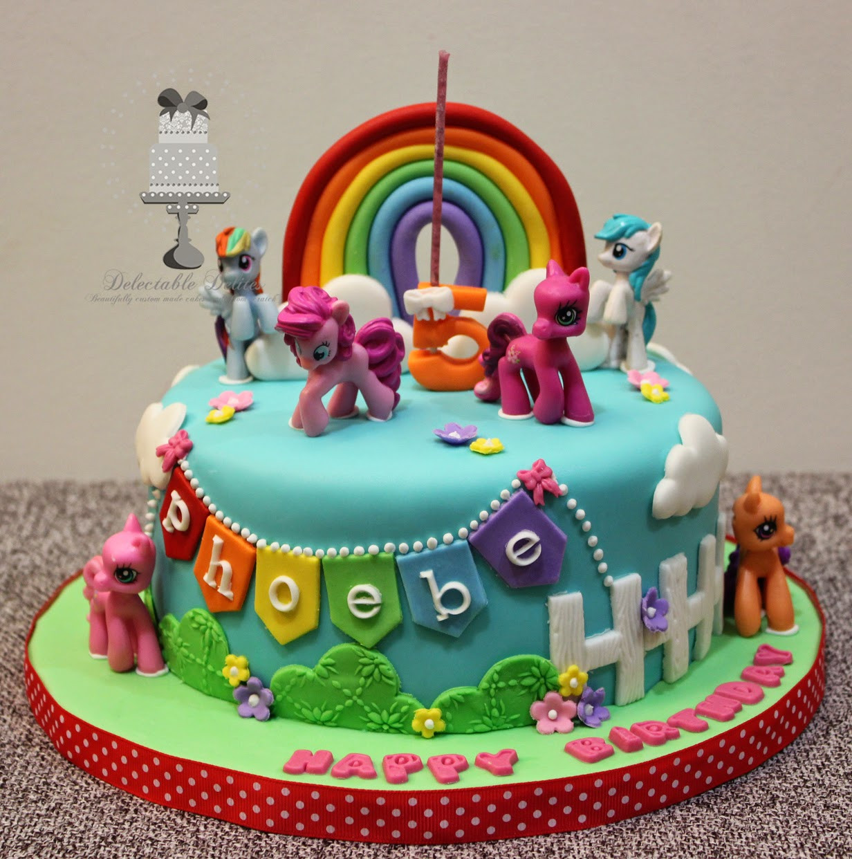 My Little Pony Birthday Cakes
 Delectable Delites My Little Pony cake for Phoebe s 5th