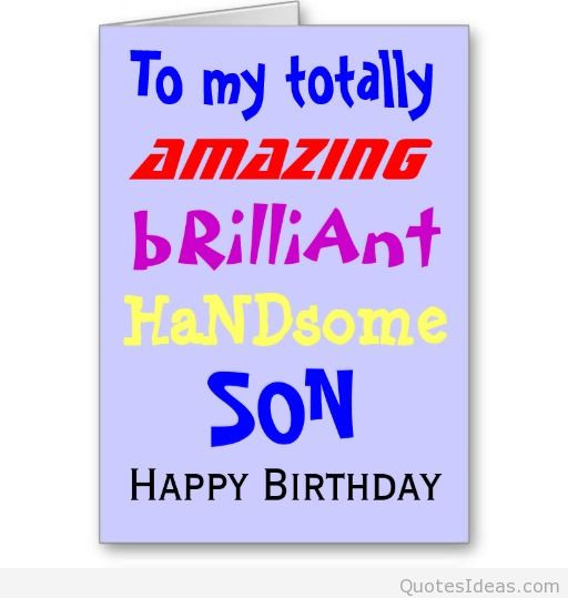 My Sons Birthday Quotes
 Wishes happy birthday to my son