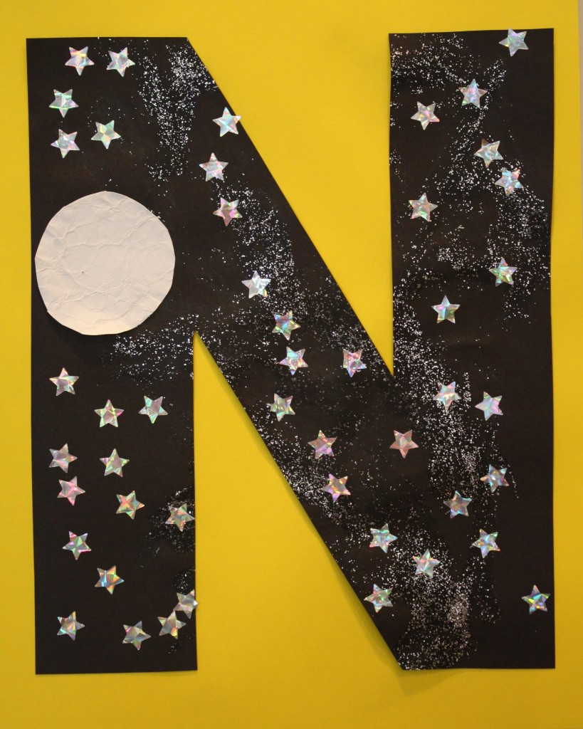 N Crafts For Preschool
 N is for Night Sky Letter Recognition Activities