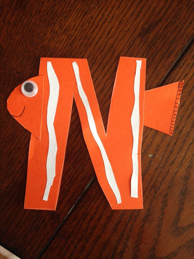 N Crafts For Preschool
 n is for clownfish craft