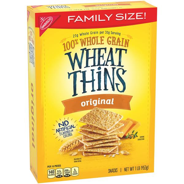 Nabisco Snack Crackers
 Nabisco Wheat Thins Original Family Size
