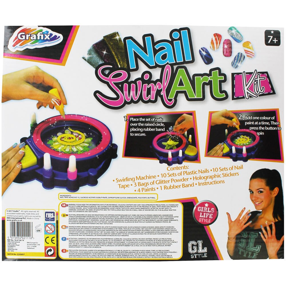 Nail Art Kit For Kids
 Nail Swirl Art Kit
