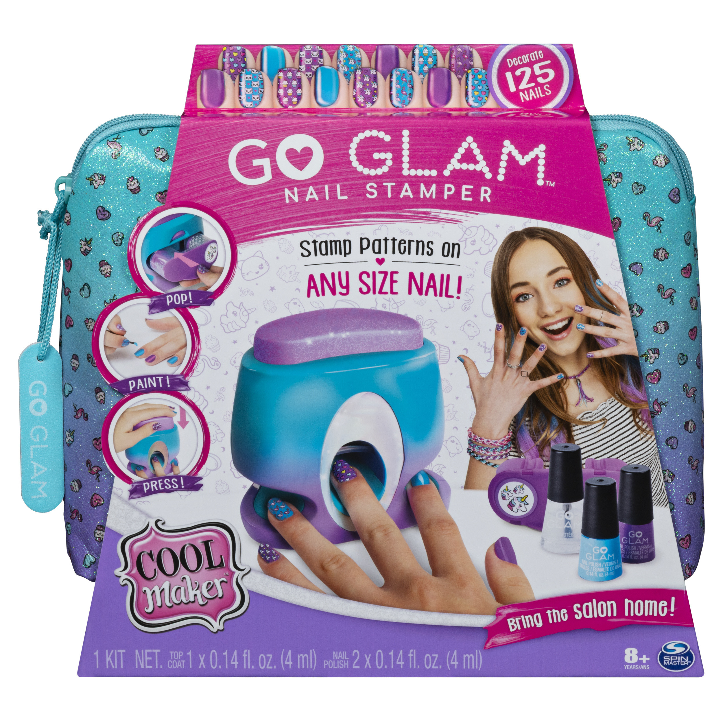 Nail Art Kit For Kids
 Cool Maker GO GLAM Nail Stamper Nail Studio with 5