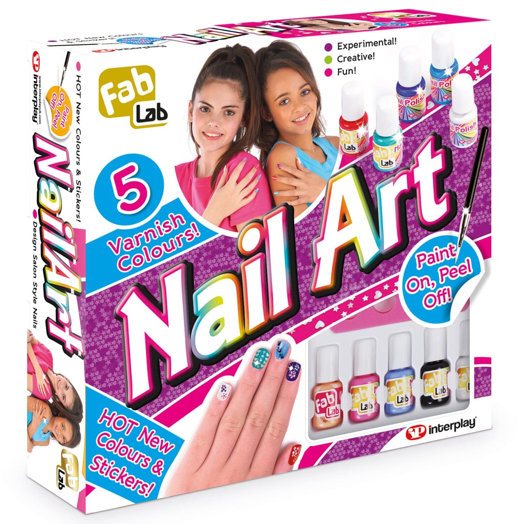 Nail Art Kit For Kids
 Fab Lab Nail Art Kit