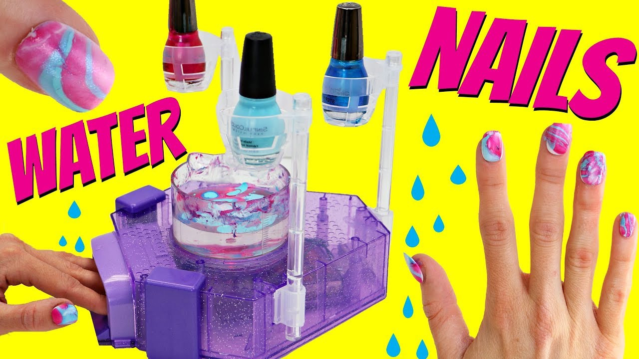 Nail Art Kit For Kids
 Awesome Water Nail Kit DIY Tie Dye Colored Nail Art For
