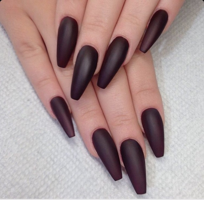 Nail Colors For Dark Hands
 1001 Ideas for Coffin Shaped Nails to Rock This Summer