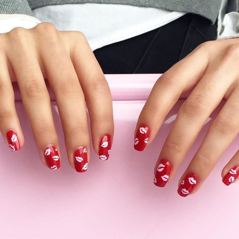 Nail Designs With Red Nail Polish
 19 Easy Red Nail Designs Cute Nail Art Ideas for a Red