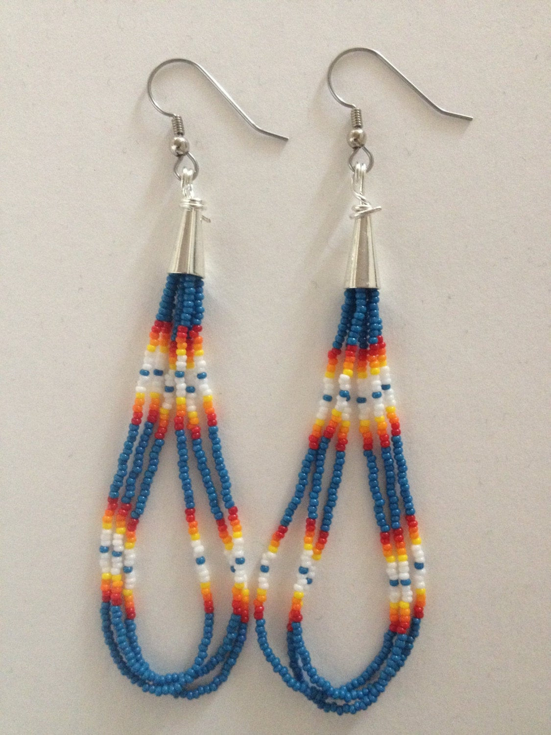 Native American Earrings
 Handmade Native American Beaded Earrings