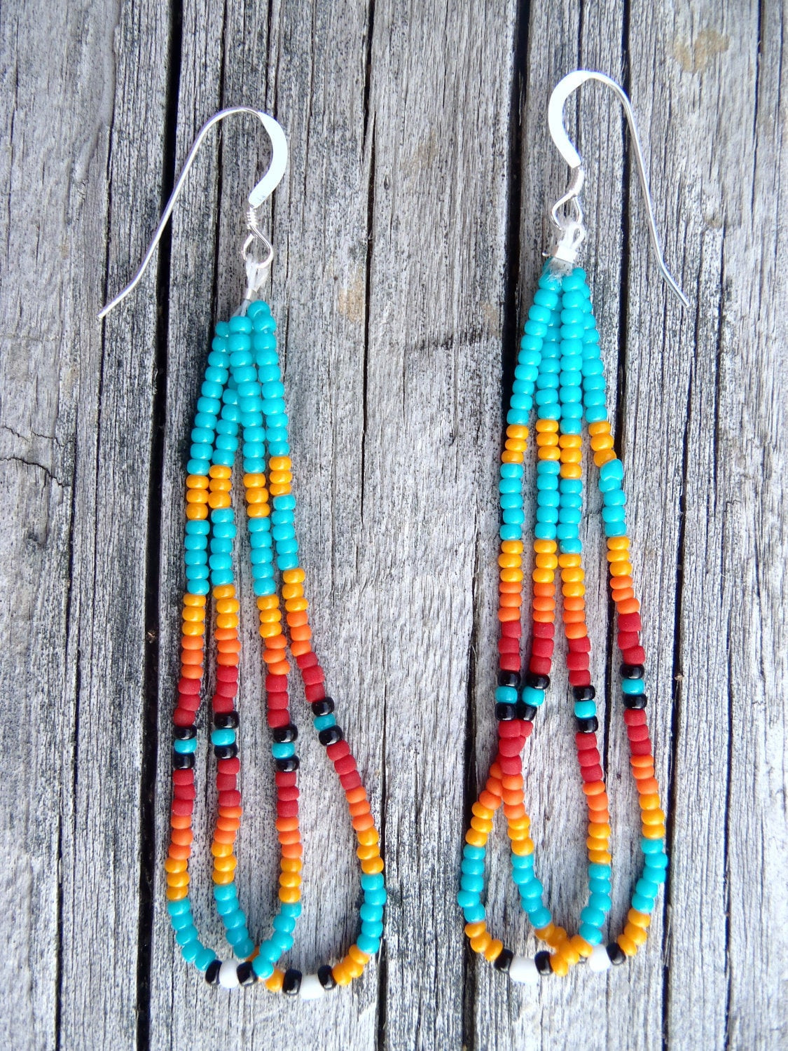 Native American Earrings
 Native American Style Beaded Earring