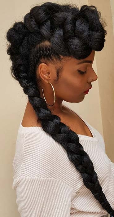 Natural Braided Mohawk Hairstyles
 23 Mohawk Braid Styles That Will Get You Noticed