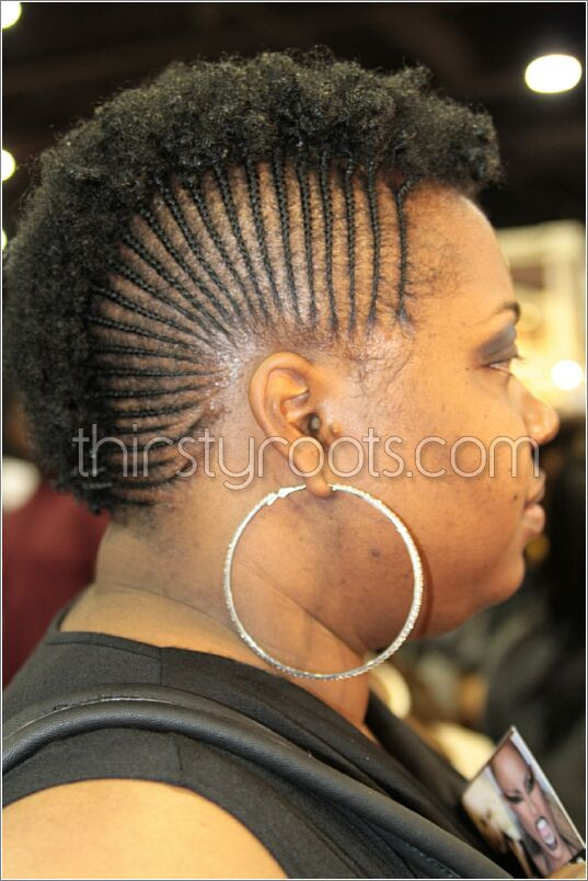 Natural Braided Mohawk Hairstyles
 Natural Braided Mohawk