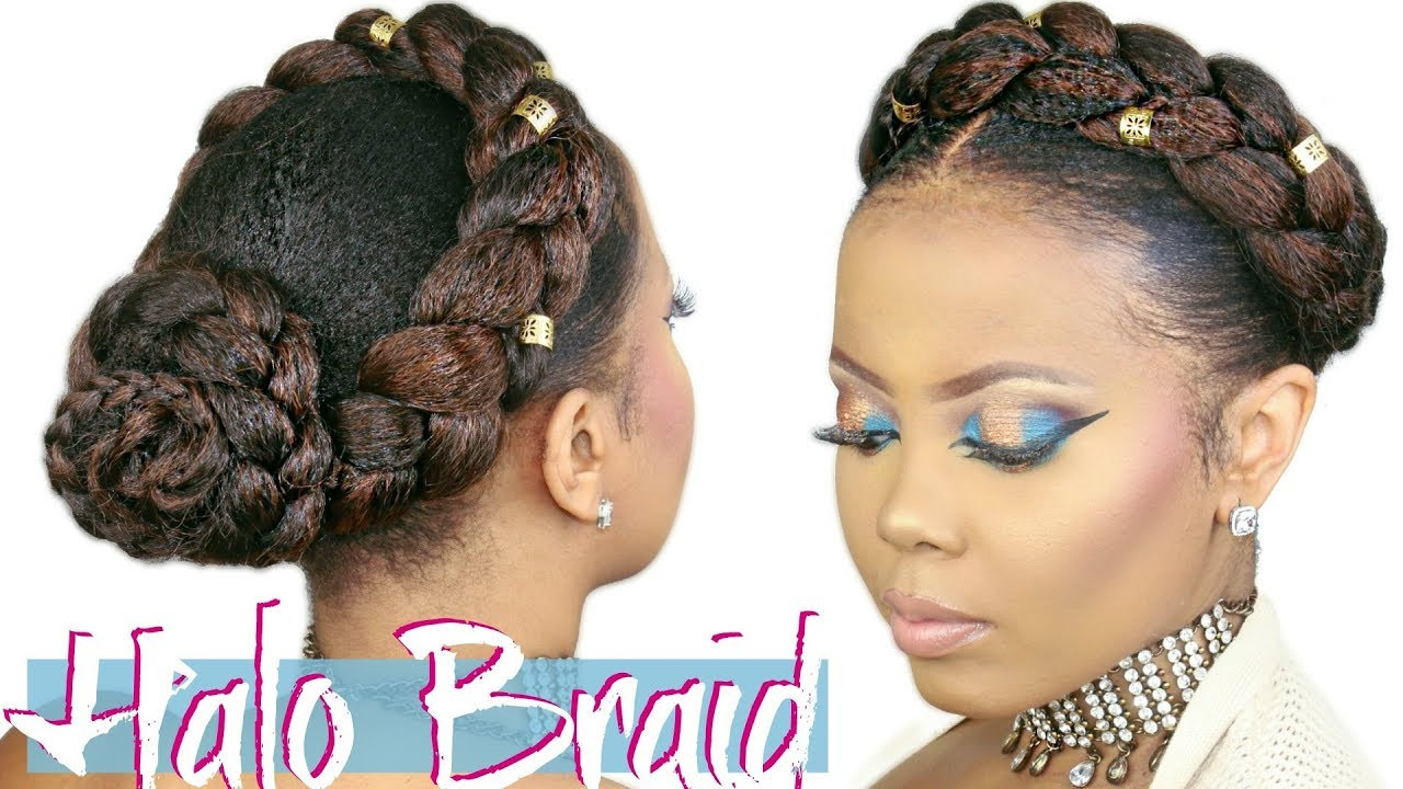 Natural Hairstyles With Kanekalon Hair
 HOW TO FAUX HALO BRAID TUTORIAL