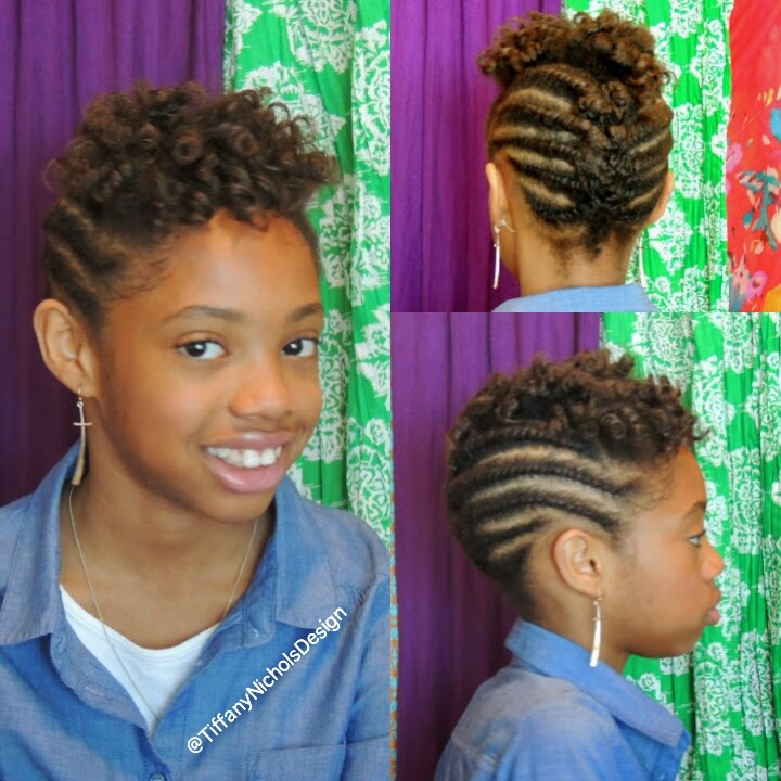 Natural Twist Hairstyles For Kids
 Tiffany Nichols Design Natural Hairstyle for Kids Flat