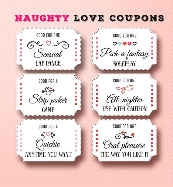 Naughty Gift Ideas For Boyfriend
 Naughty Gift for Boyfriend Valentine Gift Naughty Coupon
