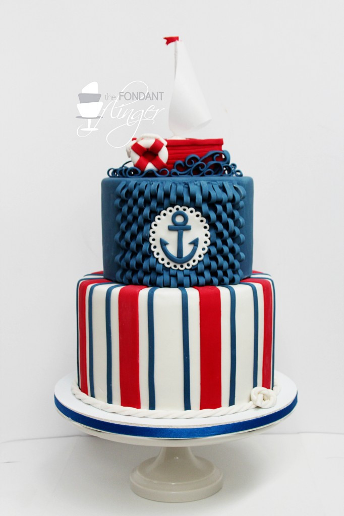 Nautical Birthday Cakes
 Nautical 1st Birthday Cake