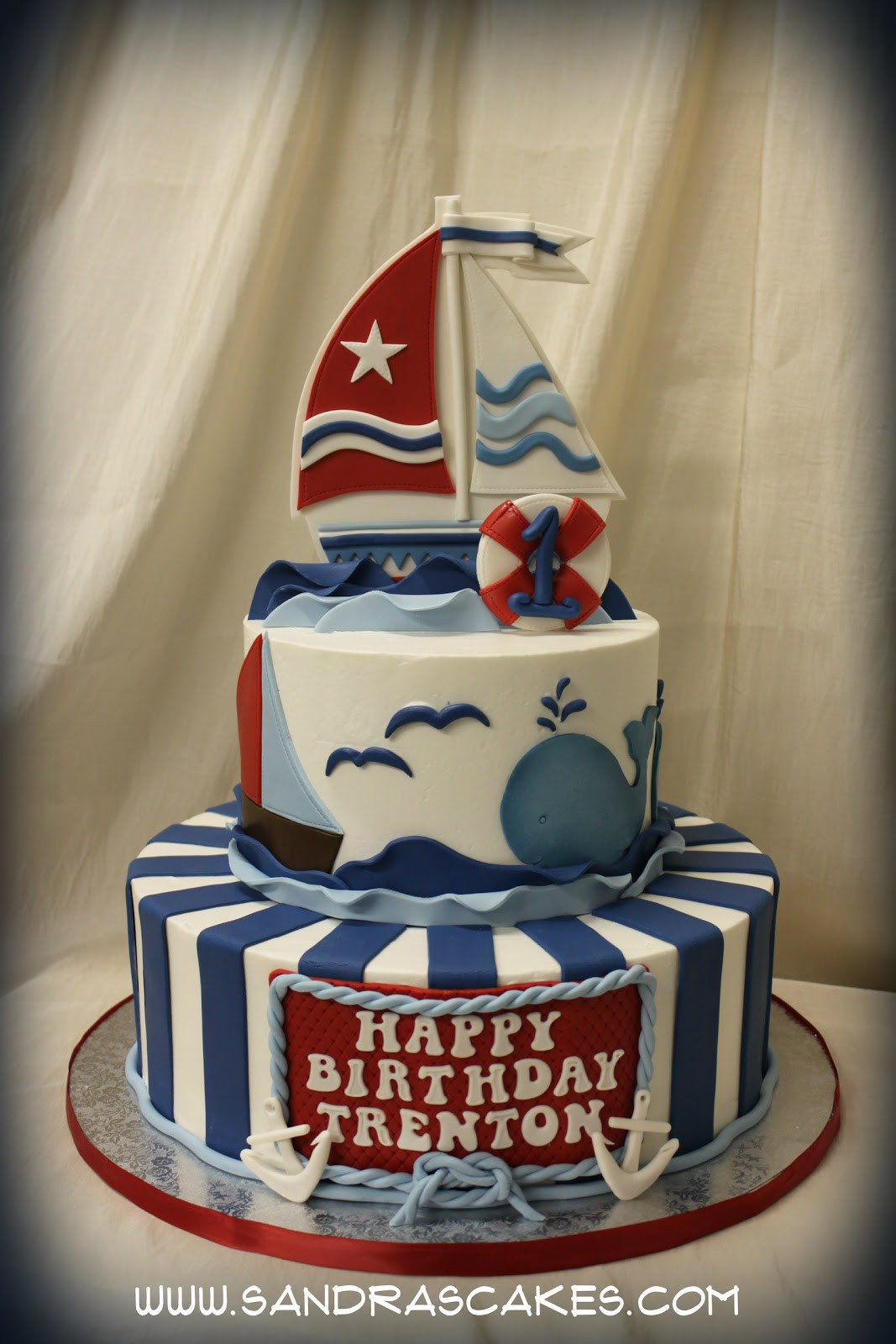 Nautical Birthday Cakes
 Nautical Birthday Cake